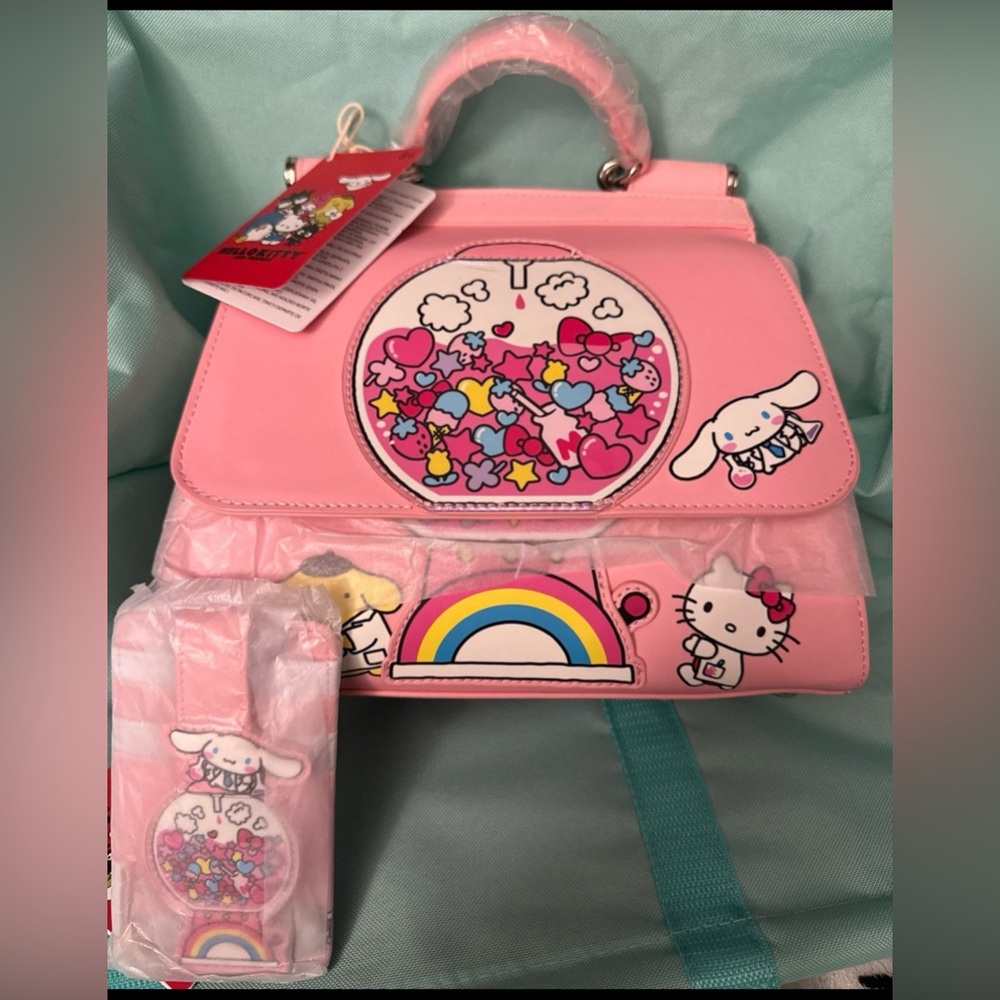 Loungefly Sanrio Hello Kitty & Friends Gumball
Machine Handbag w/ cardholder